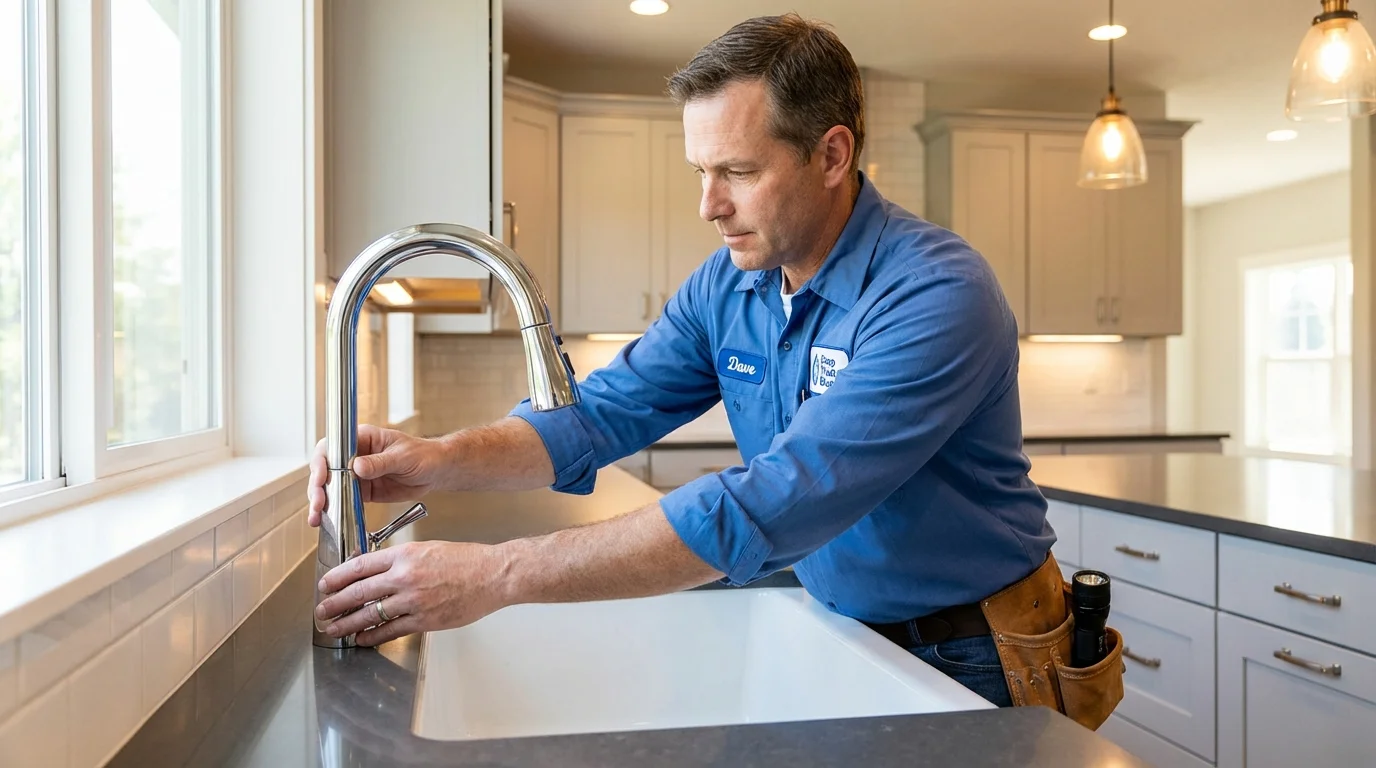Kitchen faucet installation by Johns Plumbing LLC in Coopersville