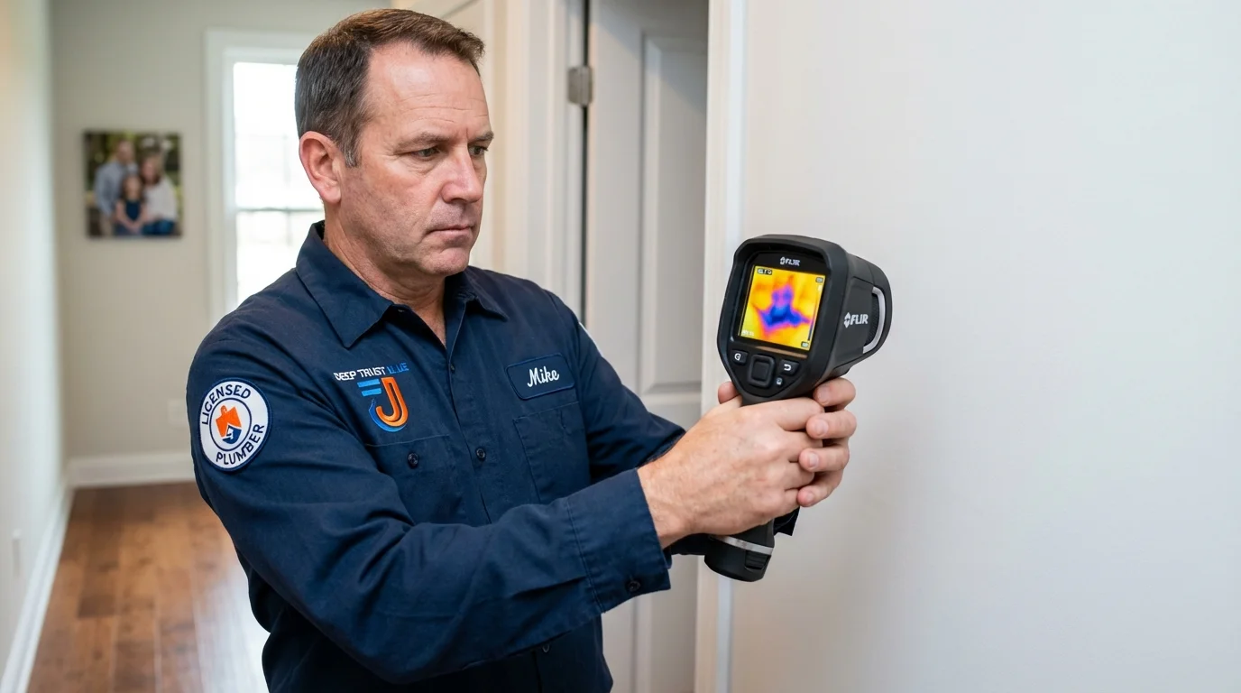 Thermal imaging leak detection by Johns Plumbing LLC in Coopersville